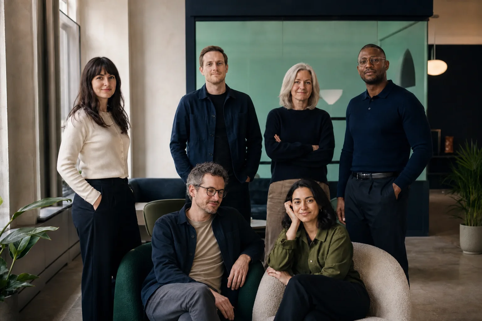 Illustrative portrait of a multidisciplinary digital agency team